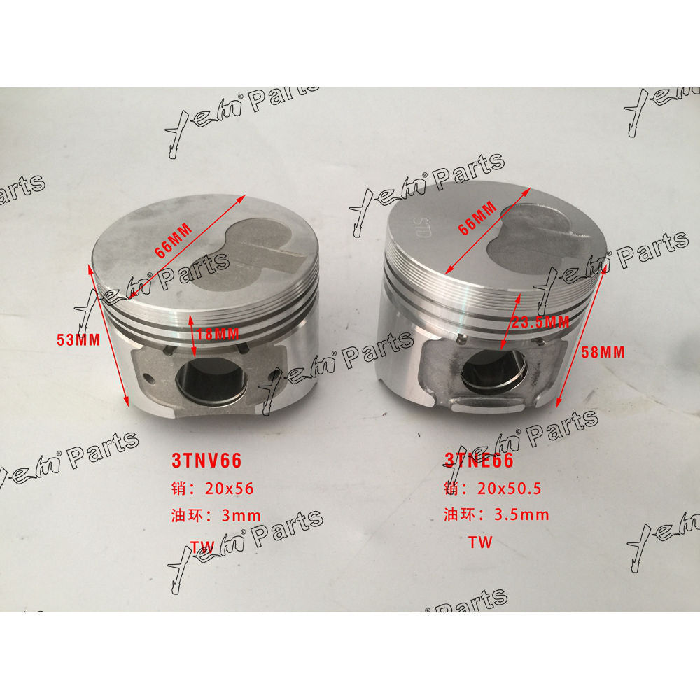 Piston For Yanmar Engine parts 3TNE66