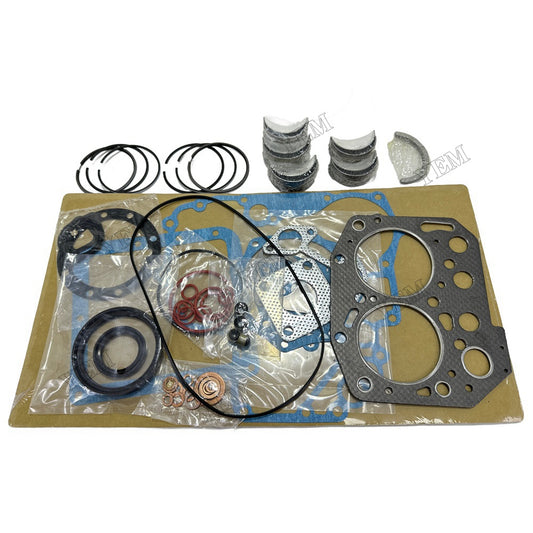 For Yanmar 2TNV70 Overhaul Re-ring Kit Repair Part Gasket Piston Set