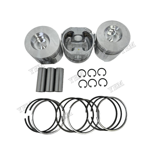 For Yanmar 3TNE82A Piston Kit W/ Ring Repair Part