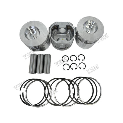 For Yanmar 3TN82 Piston Kit W/ Ring Set Engine Part