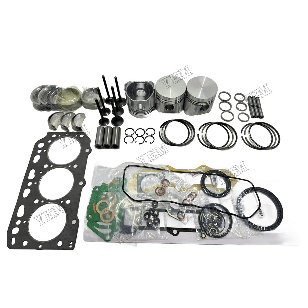 For Yanmar 3T84HL Overhaul Gasket Kit Repair Part Gasket Piston Set