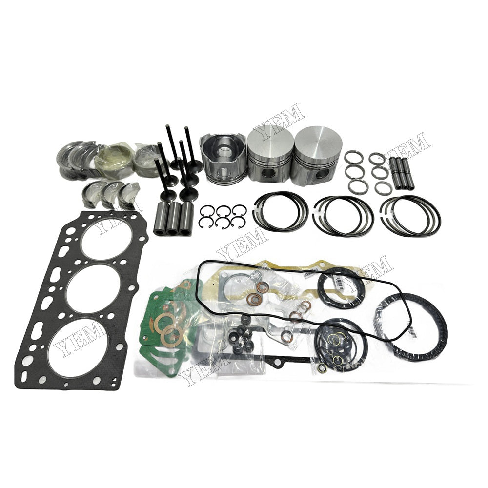 For Yanmar 3T84HL Overhaul Gasket Kit Repair Part Gasket Piston Set