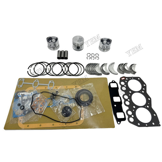 For Yanmar 3TNA68 Overhaul Re-ring Kit Engine Part Gasket Piston Set