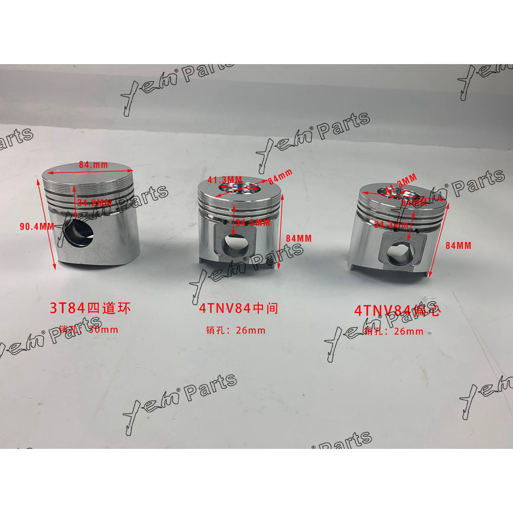 Piston For Yanmar 3T84 Engine parts