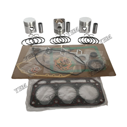 Piston Set & Pin & Ring + Full Gasket Kit For Yanmar 3T84 Engine parts