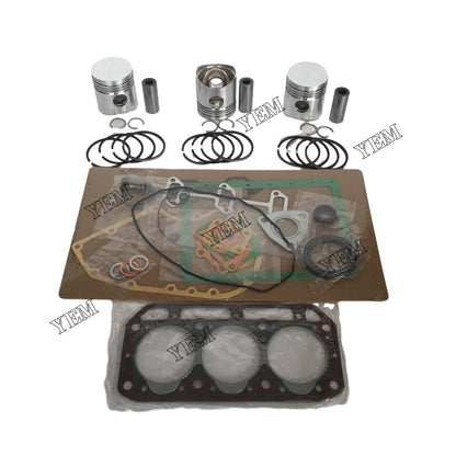 Piston Set & Pin & Ring + Full Gasket Kit For Yanmar 3T84 Engine parts