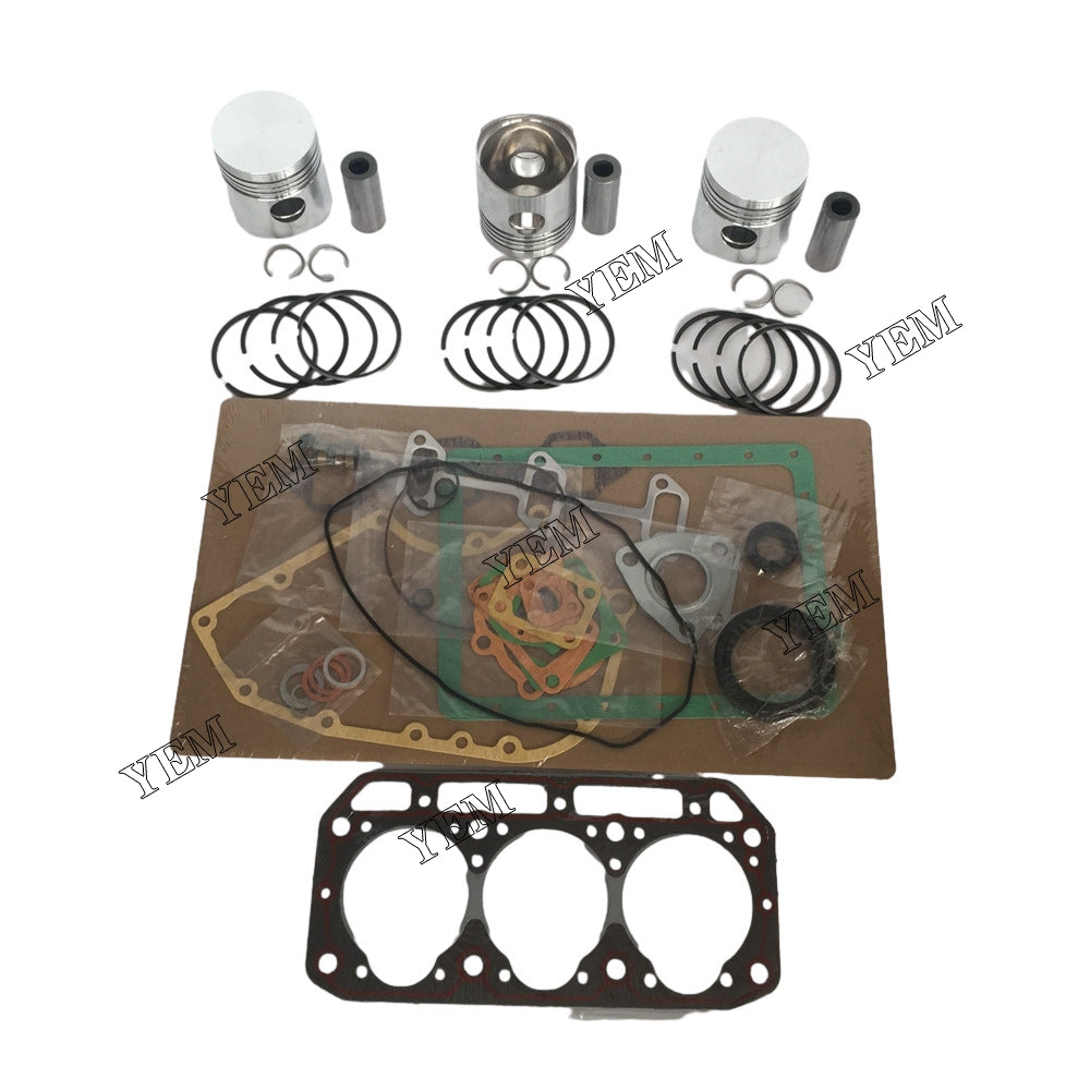 Piston Set & Pin & Ring + Full Gasket Kit For Yanmar 3T84 Engine parts