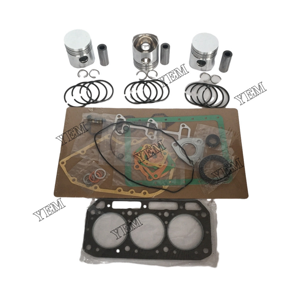 Piston Set & Pin & Ring + Full Gasket Kit For Yanmar 3T84 Engine parts