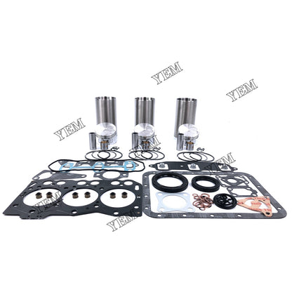 Cylinder Liner Kit With Gasket Set For Yanmar 3TNE68 Engine parts