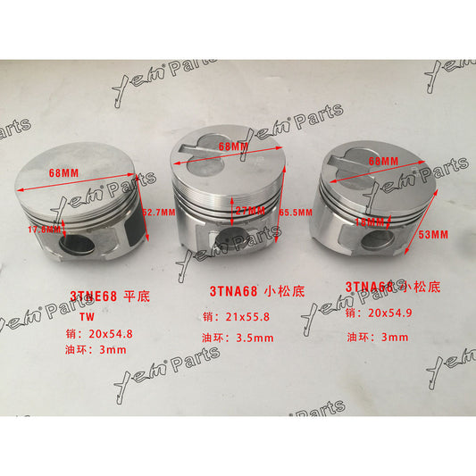 Piston For Yanmar 3TNE68 Engine parts