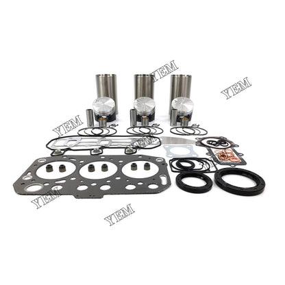 Cylinder Liner Kit With Gasket Set For Yanmar 3TNV70 Engine parts