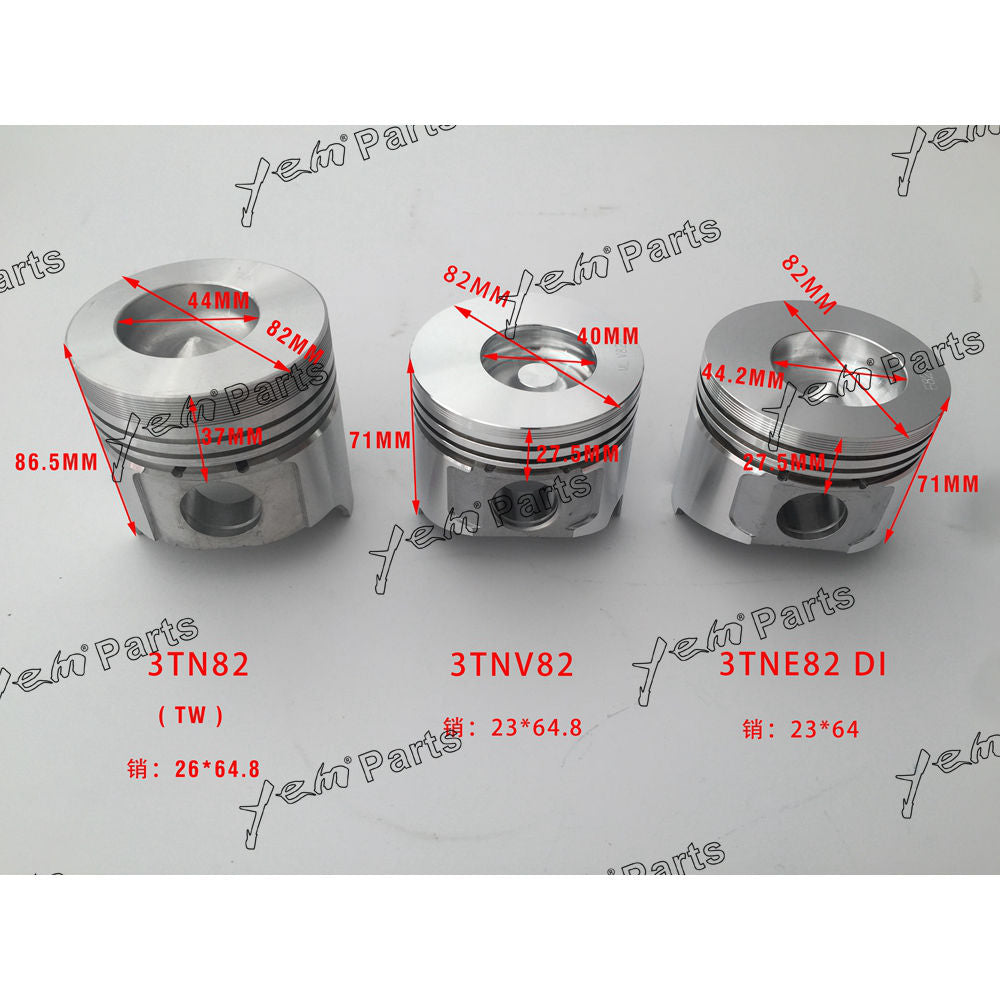 Piston For Yanmar 3TNV82 Engine parts