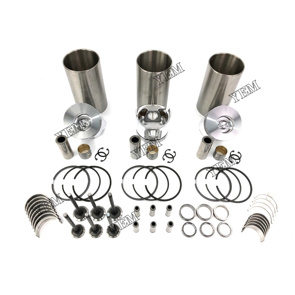 Cylinder Liner Kit With Engine Bearing & Valves For Yanmar 3TNV84 Engine parts