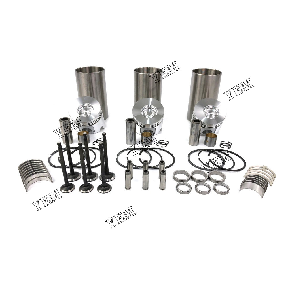 Cylinder Liner Kit With Engine Bearing & Valves For Yanmar 3TNV84 Engine parts