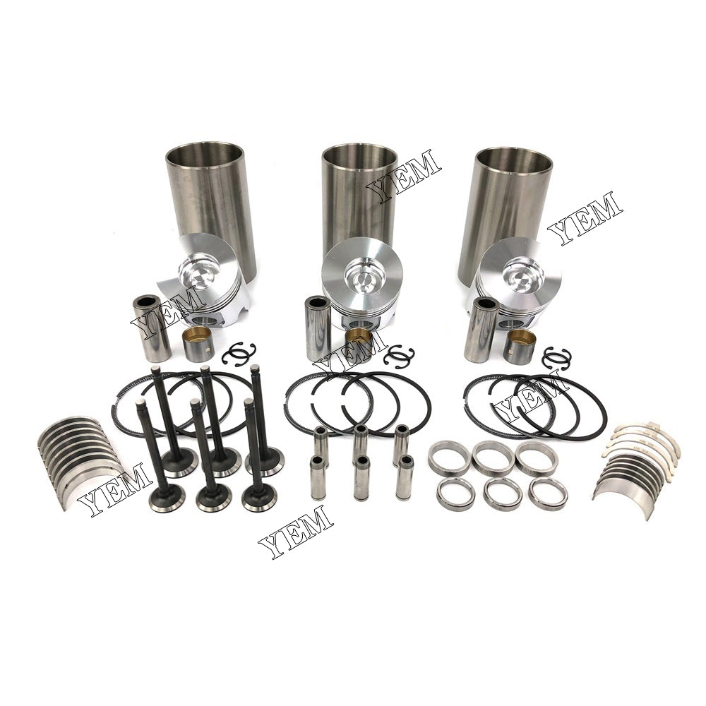 Cylinder Liner Kit With Engine Bearing & Valves For Yanmar 3TNV84 Engine parts