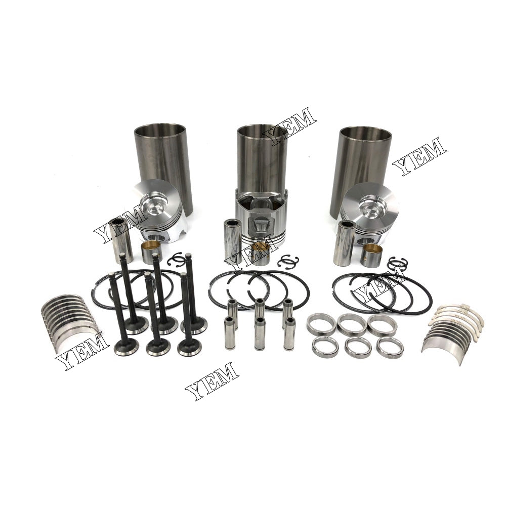 Cylinder Liner Kit With Engine Bearing & Valves For Yanmar 3TNV84 Engine parts