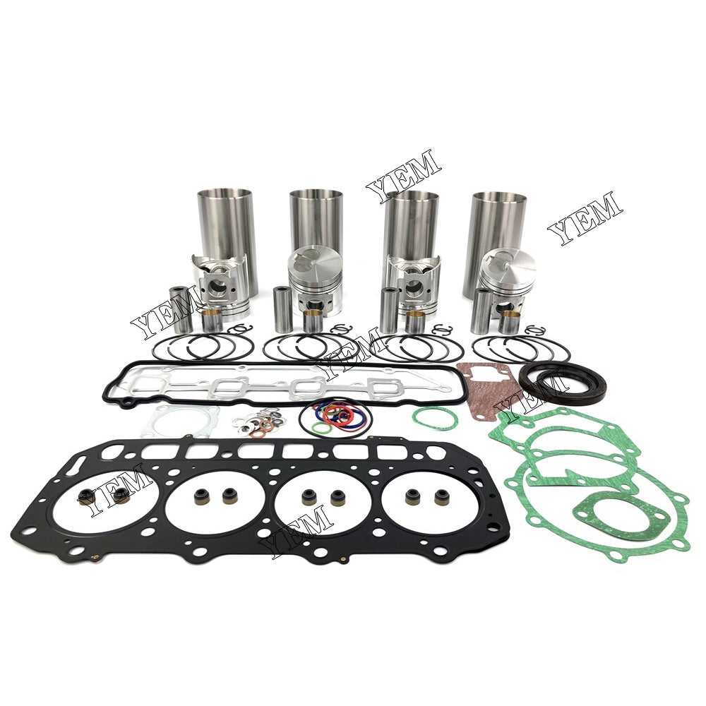 New Cylinder Liner Kit With Gasket Set For Yanmar 4D94E Engine parts