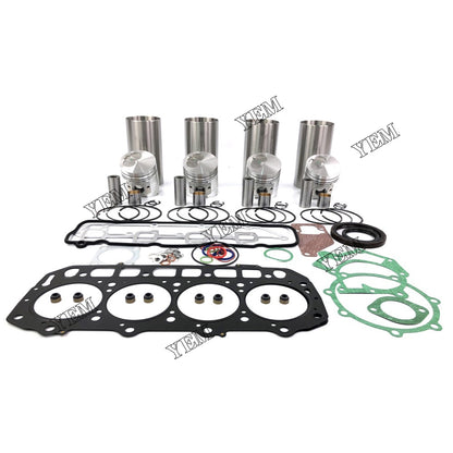 New Cylinder Liner Kit With Gasket Set For Yanmar 4D94E Engine parts
