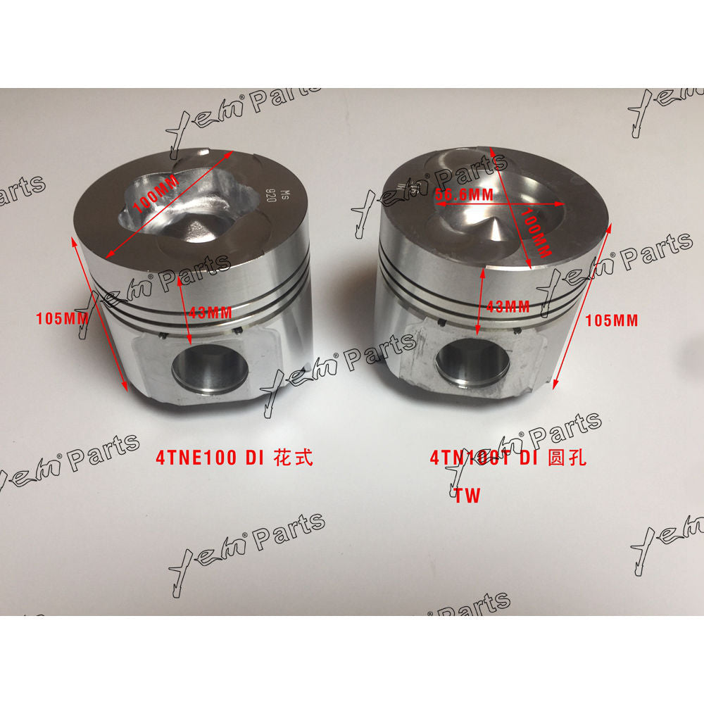 Piston For Yanmar 4TN100 Engine parts