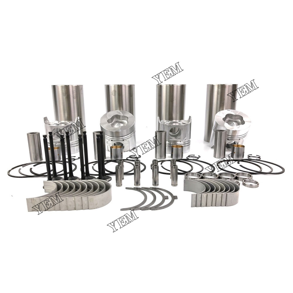 Cylinder Liner Kit With Engine Bearing & Valves For Yanmar 4TNE100 Engine parts