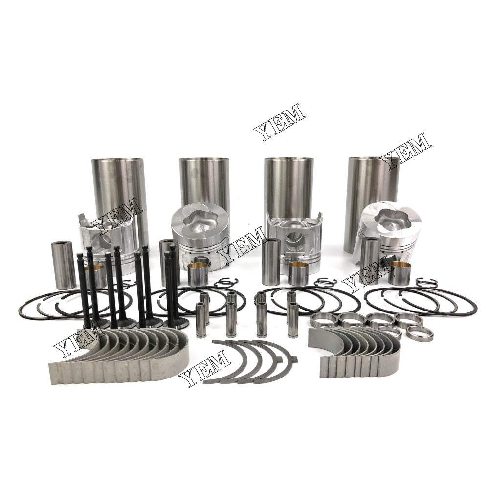 Cylinder Liner Kit With Engine Bearing & Valves For Yanmar 4TNE100 Engine parts