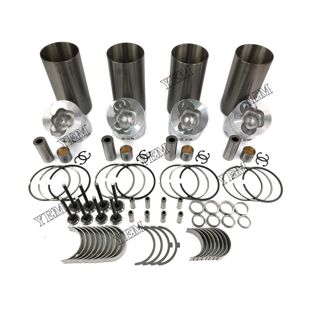 Cylinder Liner Kit With Engine Bearing & Valves For Yanmar 4TNE100 Engine parts