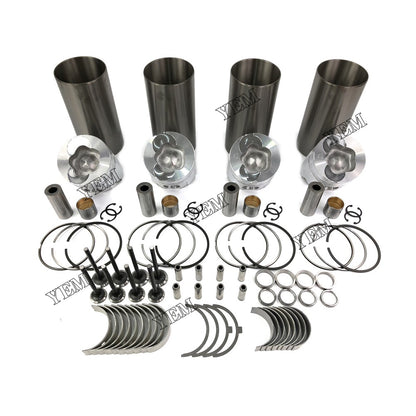 Cylinder Liner Kit With Engine Bearing & Valves For Yanmar 4TNE100 Engine parts