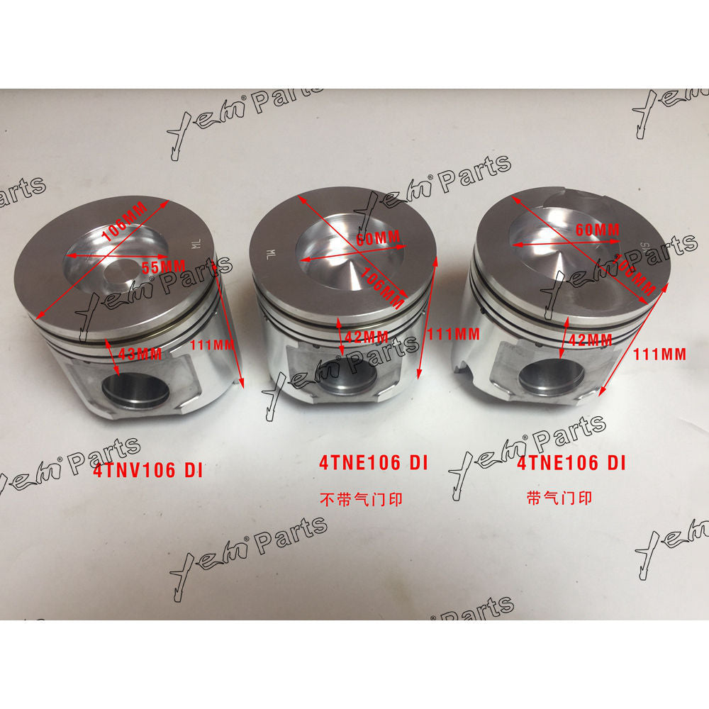 4TNE106 Piston For Yanmar Engine parts