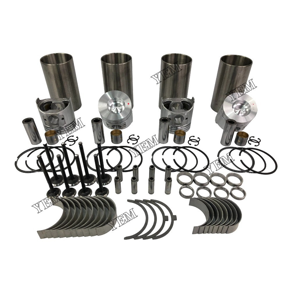 Cylinder Liner Kit With Engine Bearing & Valves For Yanmar 4TNE86 Engine parts