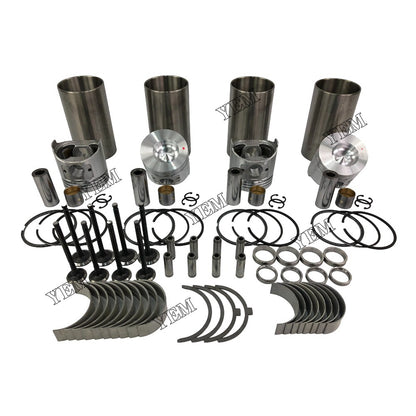 Cylinder Liner Kit With Engine Bearing & Valves For Yanmar 4TNE86 Engine parts