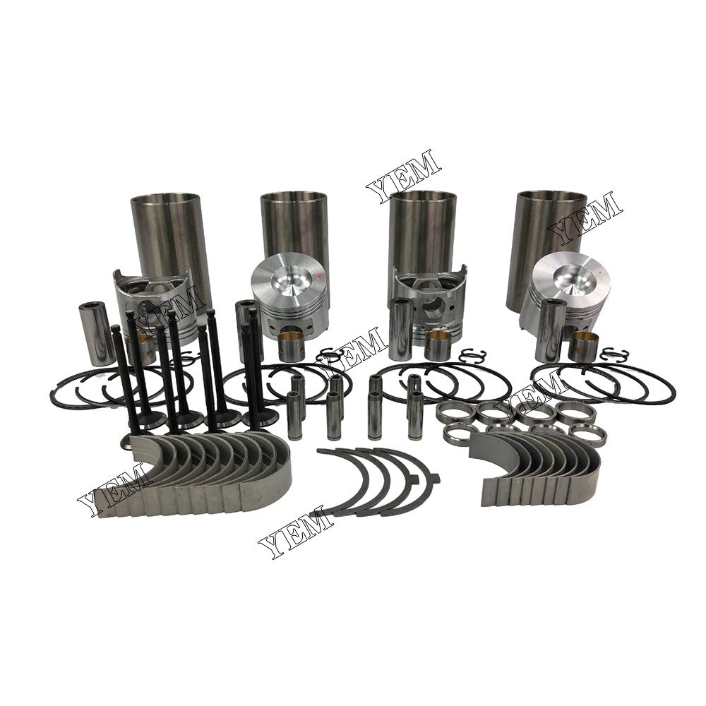Cylinder Liner Kit With Engine Bearing & Valves For Yanmar 4TNE86 Engine parts
