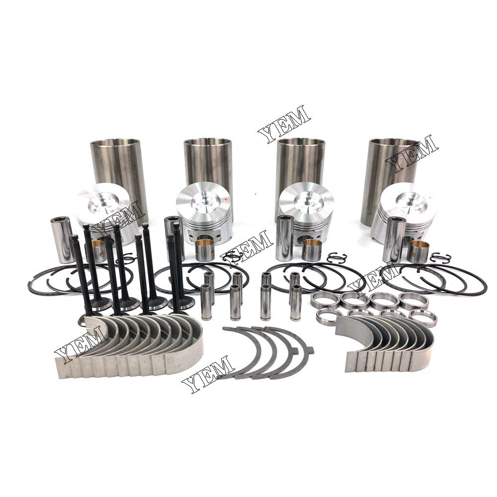 Cylinder Liner Kit With Engine Bearing & Valves For Yanmar 4TNE86 Engine parts