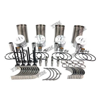 Cylinder Liner Kit With Engine Bearing & Valves For Yanmar 4TNE86 Engine parts
