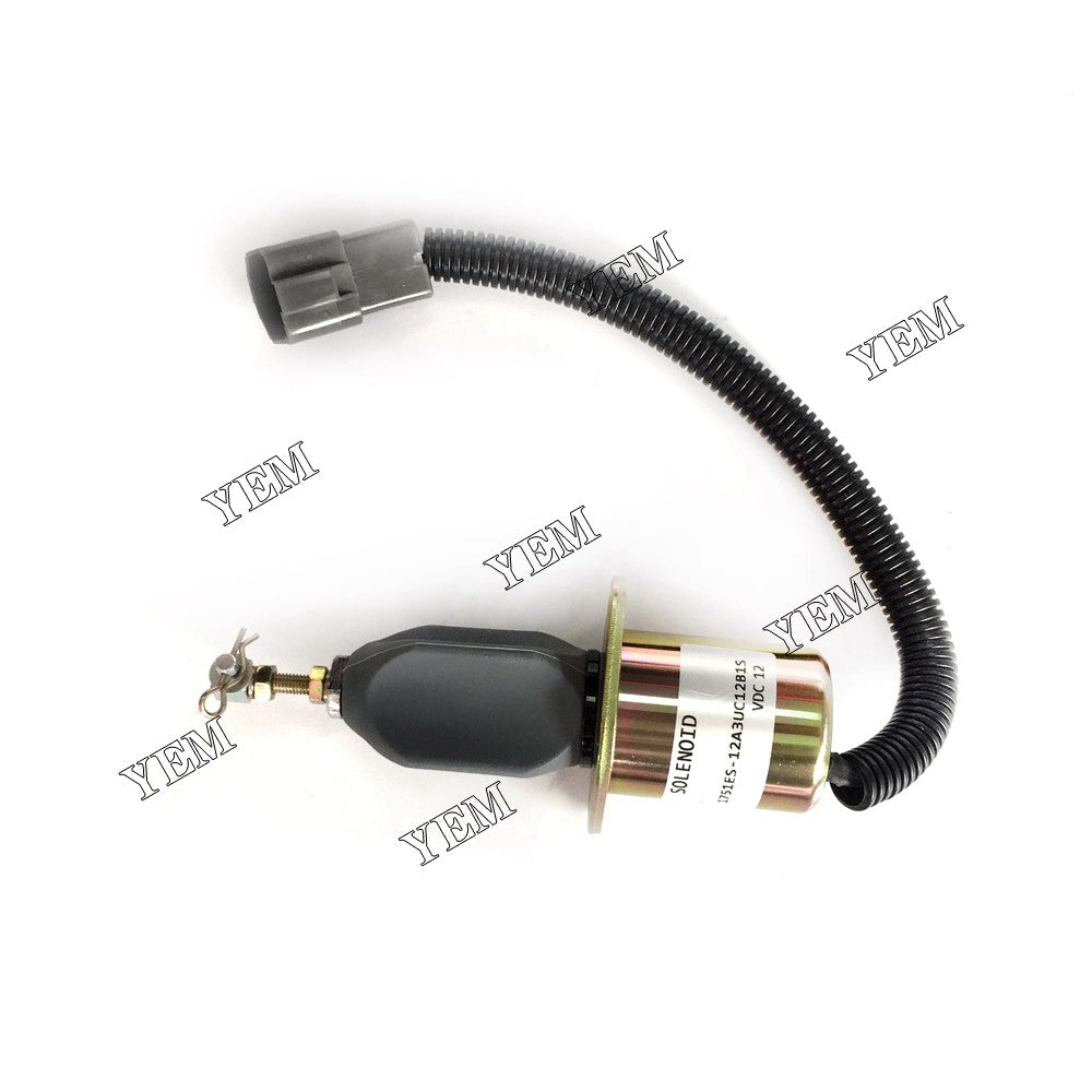 4TNE94 Fuel Stop Solenoid Valve For Yanmar Engine parts 1751ES-12A3UC12B1S