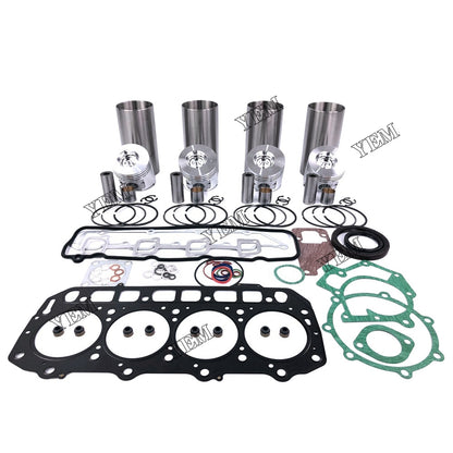 Cylinder Liner Kit With Gasket Set For Yanmar 4TNE98 Engine parts
