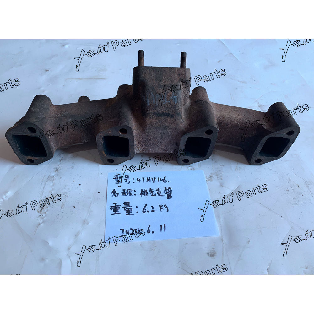 Exhaust Manifold For Yanmar Engine parts 4TNV106