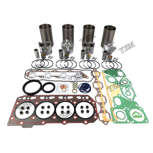 Cylinder Liner Kit With Gasket Set For Yanmar 4TNV84 Engine parts