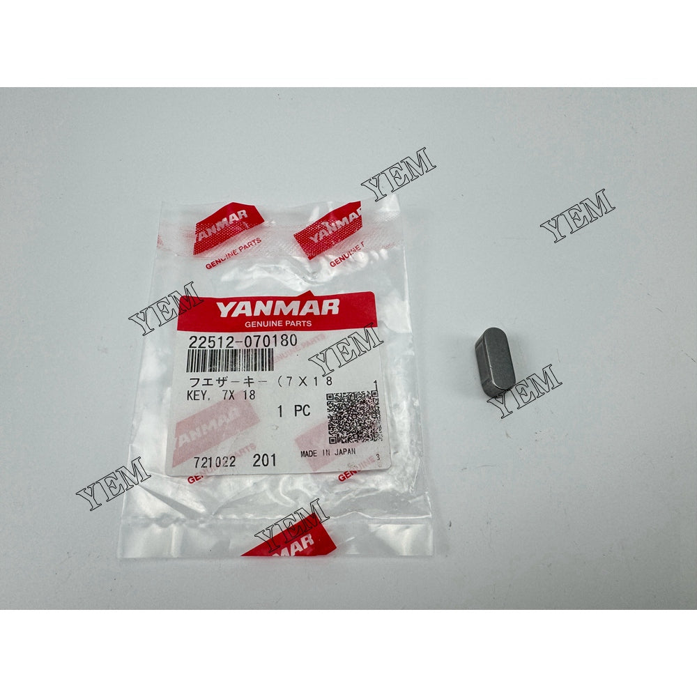 crankshaft locating pin 22512-070180 For Yanmar Engine parts 3GM30
