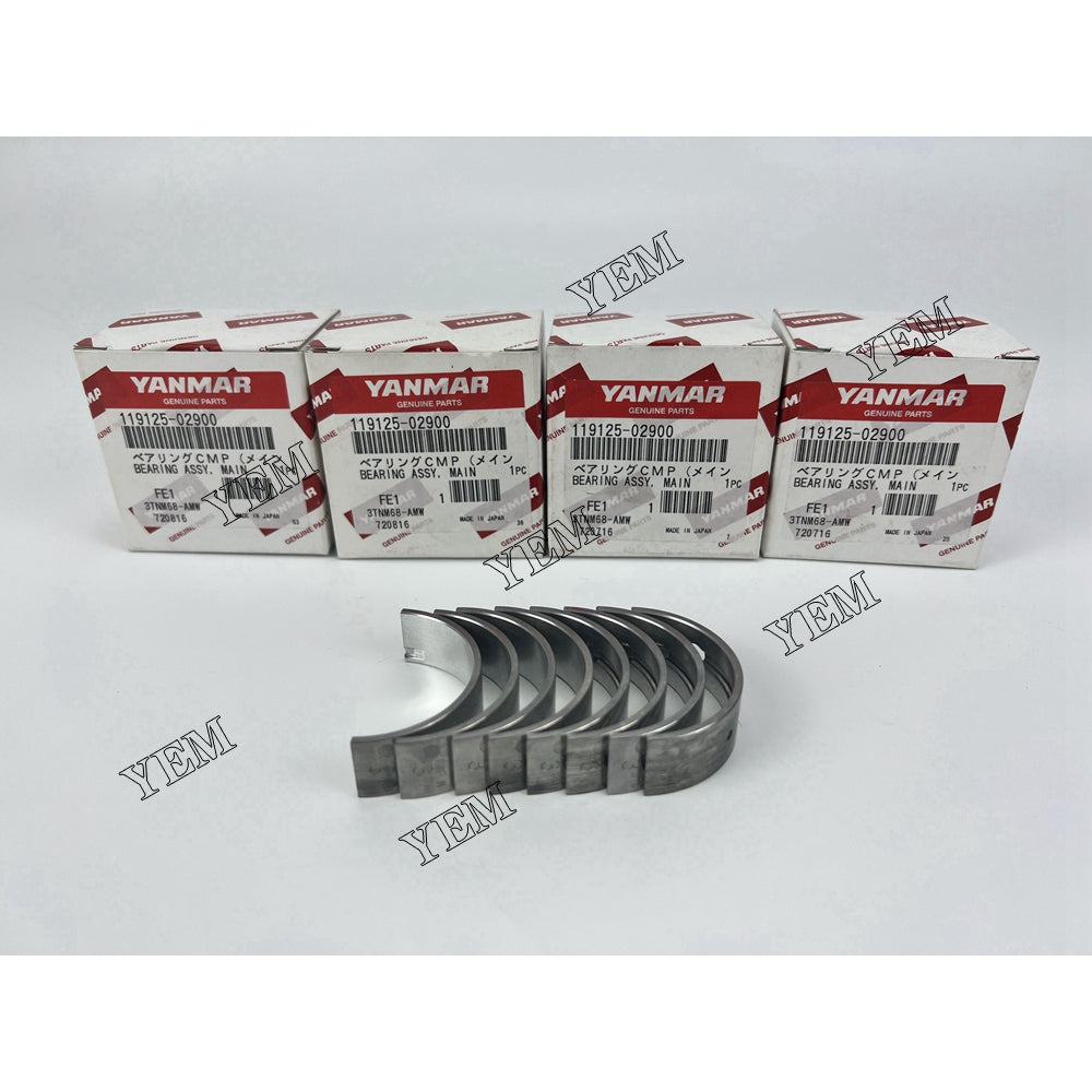 119125-02900 Main Bearing For Yanmar 3TNM68 Engine parts