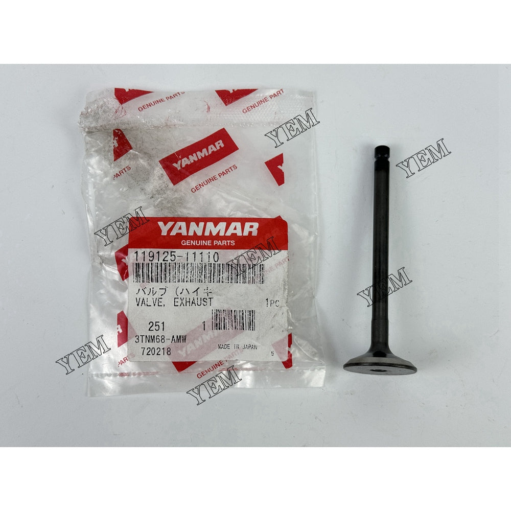 119125-11110 Intake & Exhaust Valve 3TNM68 For Yanmar Engine parts