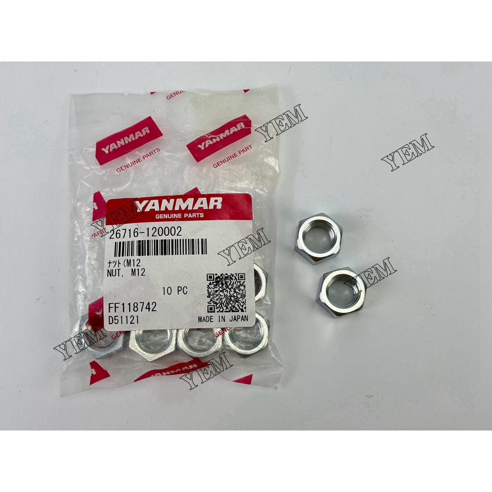 3TNV76 Nut For Yanmar Engine parts 26716-120002