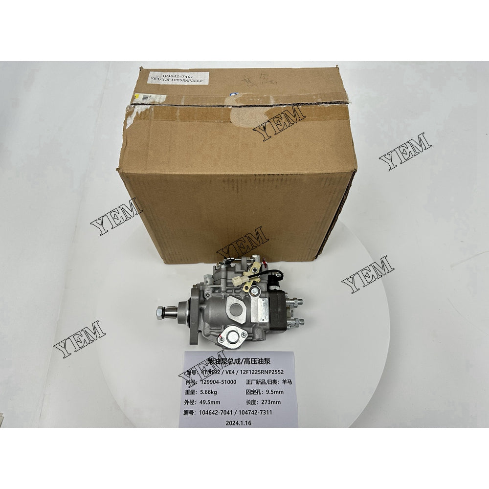 129904-51000 Fuel Injection Pump Assy For Yanmar 4TNE92 Engine parts